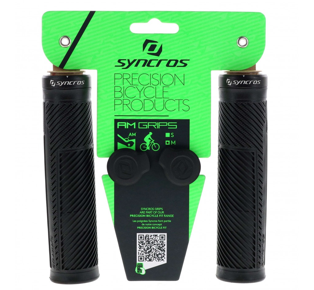 Puños Grips SYNCROS AM Lock-On S-Negro