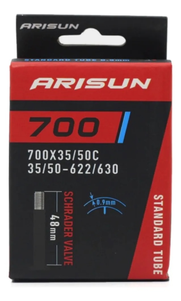 Camara GRAVEL ARISUN 700x35/50C Valvula Francesa