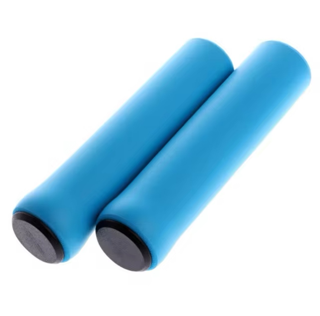 Puños de silicona para MTB Azul