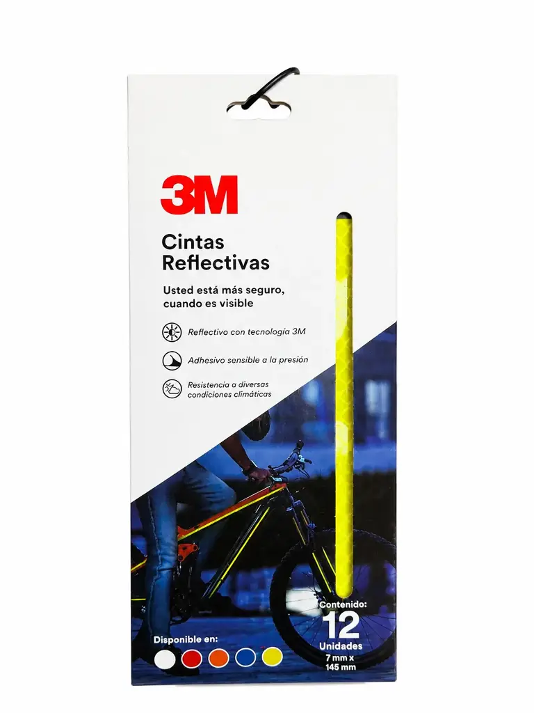 CINTA REFLECTIVA PARA BICICLETA 3M AMARILLO