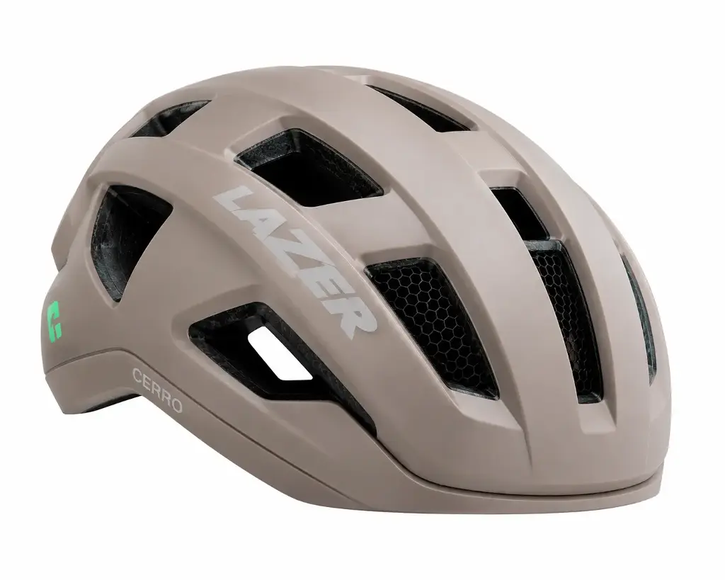 CASCO CERRO GRIS PARDO MATE LAZER TALLA L