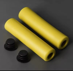 Puños de silicona para MTB Amarillo