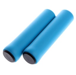 Puños de silicona para MTB Azul