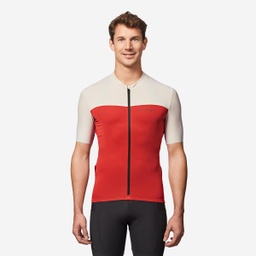 Jersey de ciclismo Color rojo/cremita Talla M