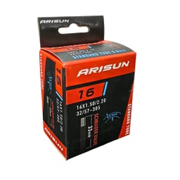 Camara MTB ARISUN 16x1.5 2.2 Valvula Americana