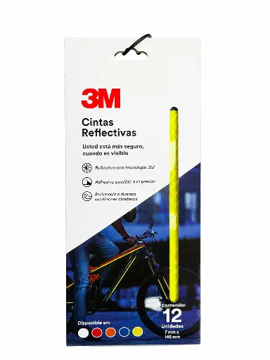 CINTA REFLECTIVA PARA BICICLETA 3M AMARILLO